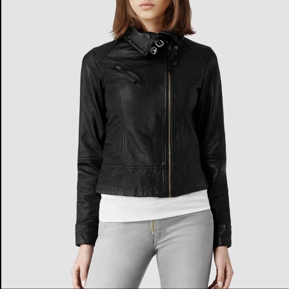 All Saints Belvedere Leather Jacket - Picture 4 of 11